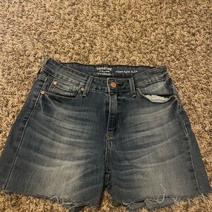 Signature by Levi Strauss Women's Dark Blue Jean Shorts